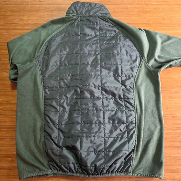 Orvis Jacket Green Fleece Puffer Full Zip for Hiking & Outdoors, L, Olive Green - Picture 2 of 14